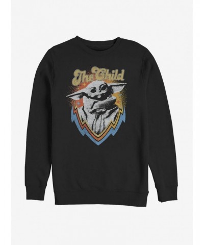 Star Wars The Mandalorian The Child Retro Crew Sweatshirt $11.81 Sweatshirts