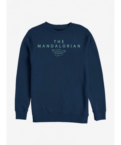 Star Wars The Mandalorian Simple The Child Crew Sweatshirt $14.76 Sweatshirts