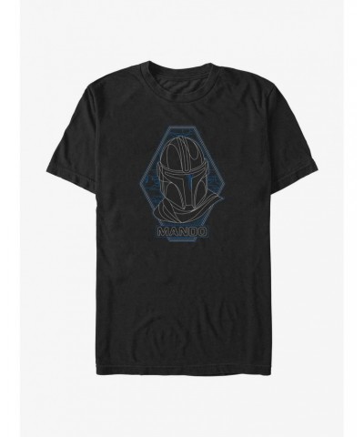 Star Wars The Mandalorian Mando Portrait T-Shirt $5.75 T-Shirts