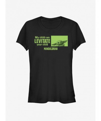 Star Wars The Mandalorian Levitate Child Girls T-Shirt $6.31 T-Shirts
