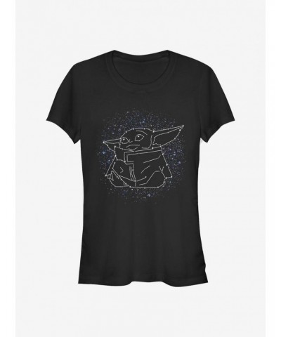 Star Wars The Mandalorian Constellation The Child Girls T-Shirt $5.99 T-Shirts